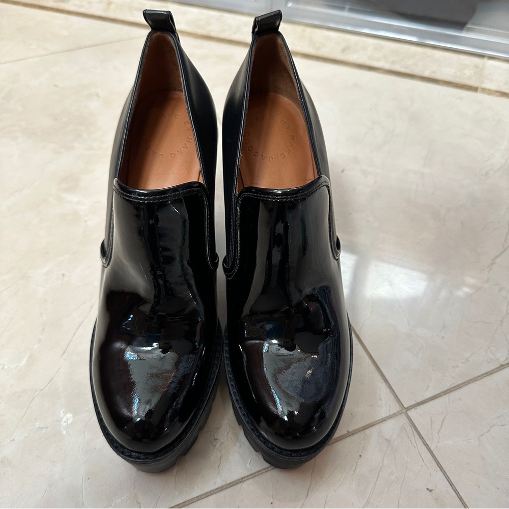Marc by Marc Jacobs Black Suede Tie Bootie